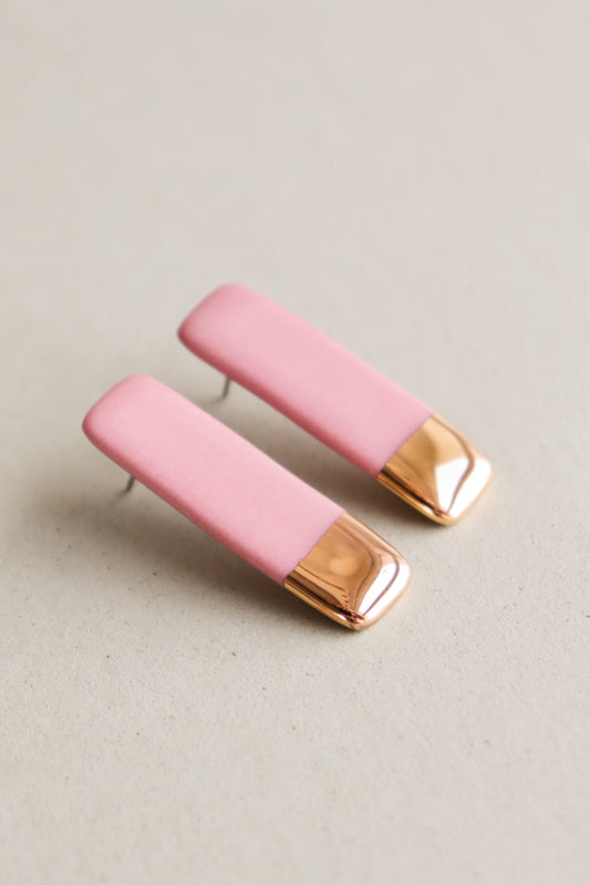 Edgy Studs in Pink / L