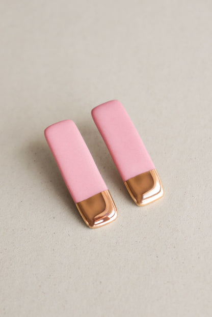Edgy Studs in Pink / L