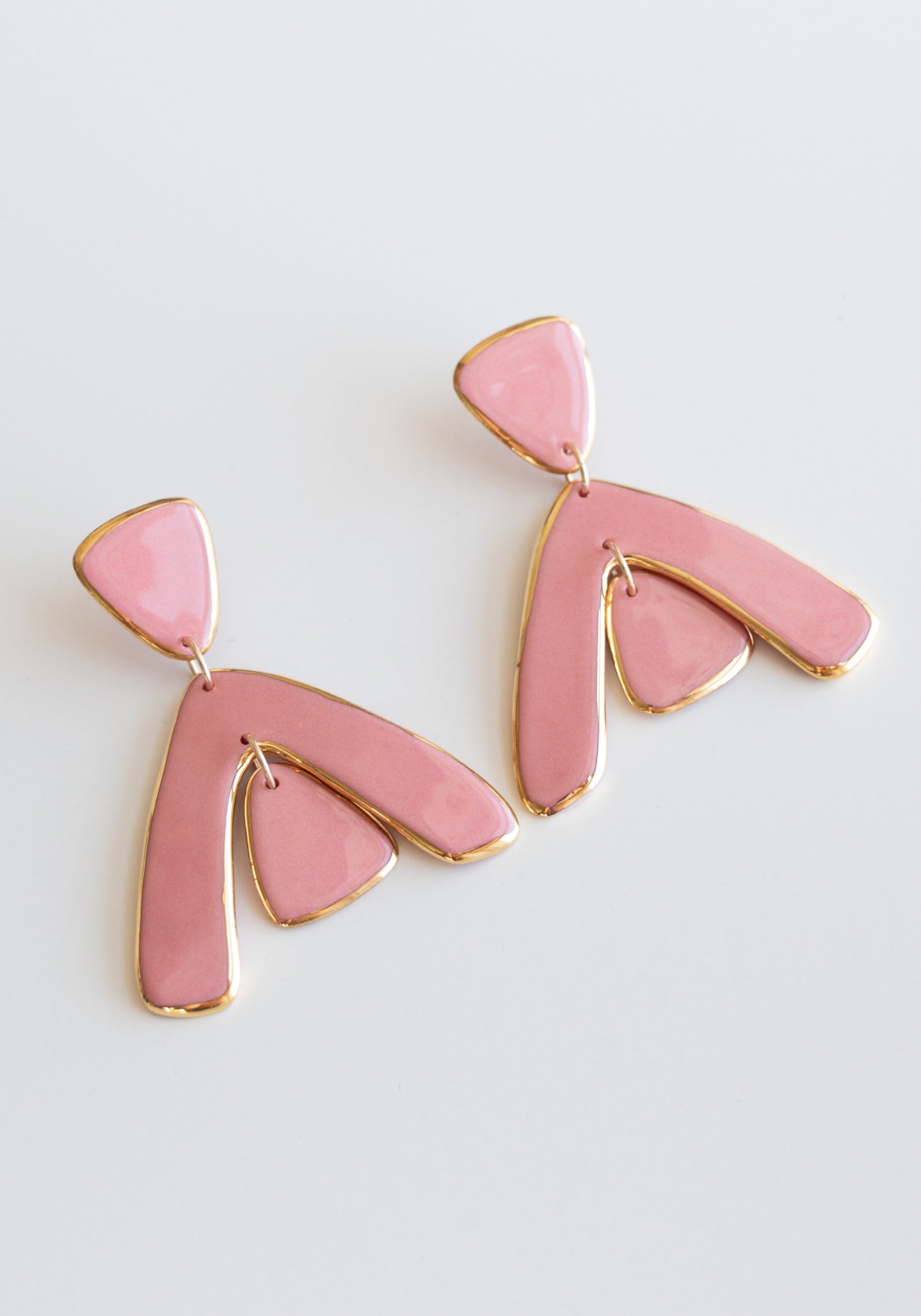 Arquus Earrings in Pink