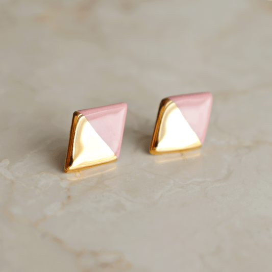 Edgy Studs in Pink