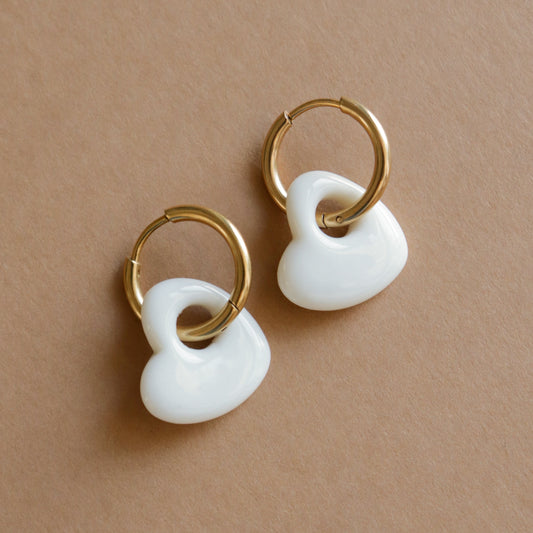 Small Heart Hoops - Sample Sale