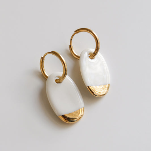 Oval Hoop Earrings - Sample Sale